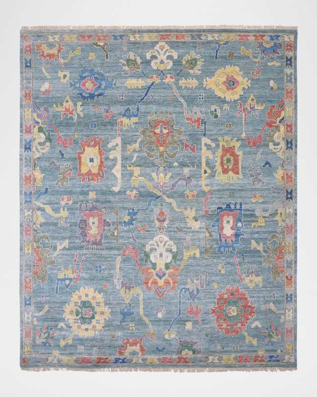 Fanning Hand-Knotted Rug, 12' x 15'